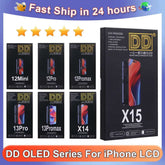 DD OLED Screen LCD For iPhone 12 13 14 15 16 16e Pro Max Plus Mini LCD Display Touch Screen Digitizer Assembly Replacement